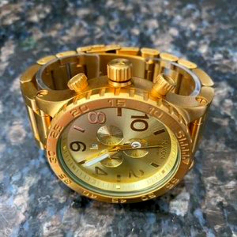 Nixon Mens 51-30 Chrono Watch Gold on Gold